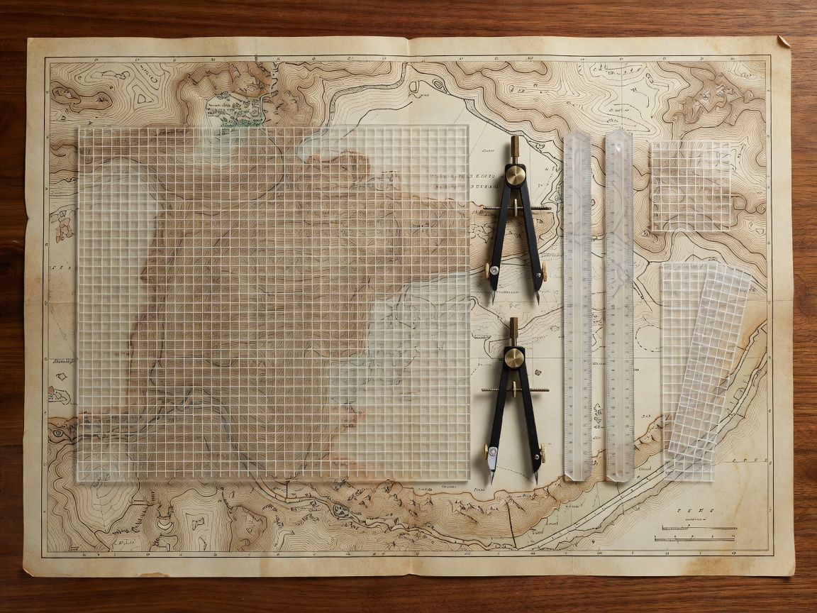 Findoramacompss Professional Cartography Mapping Overlay Kit