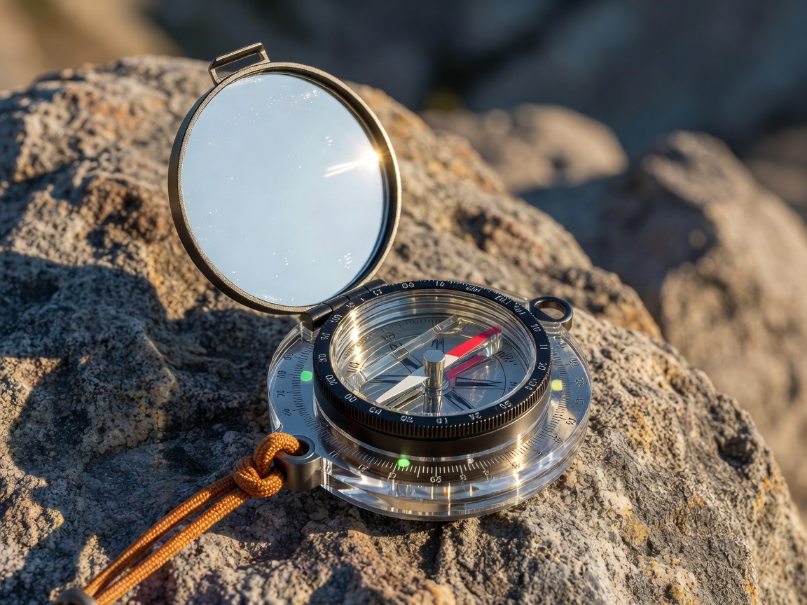 Findoramacompss Peak-9 Mirrored Baseplate Sighting Compass